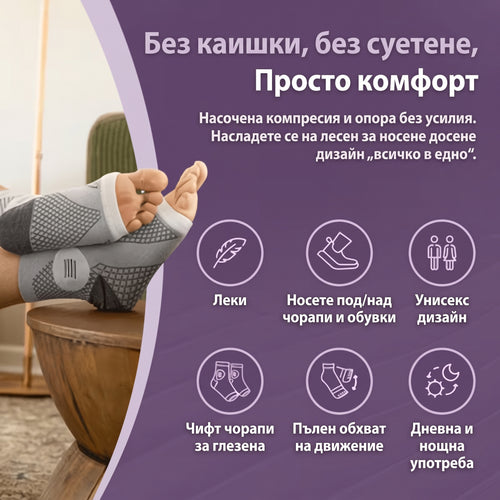 SparkSocks™ – Компресивни чорапи за облекчаване на болката в стъпалата