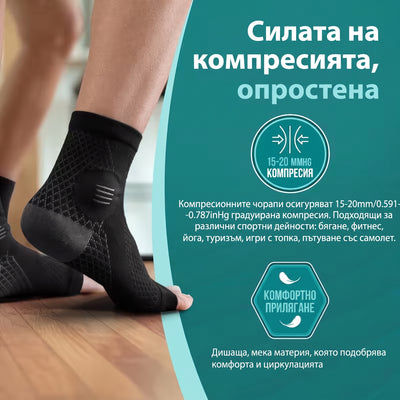 SparkSocks™ – Компресивни чорапи за облекчаване на болката в стъпалата